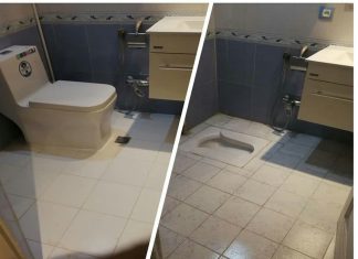 تبدیل توالت ایرانی به فرنگی