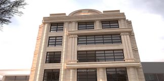 نمای ساختمان پنج طبقه