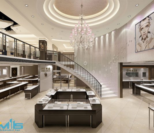 طراحی داخلی جواهر فروشی
