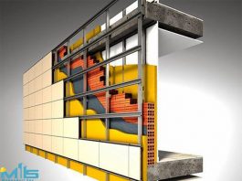 اجرای نمای سرامیک خشک