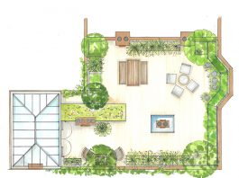 پلان روف گاردن