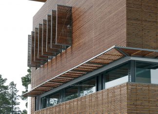 اجرای نمای چوبی